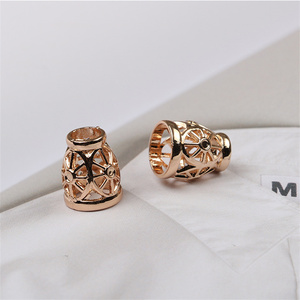 SAS ưa thích biểu tượng tùy chỉnh vàng kim loại dây Stopper dây kết thúc cho đồ bơi hoodie phụ kiện may mặc - Product Image 5