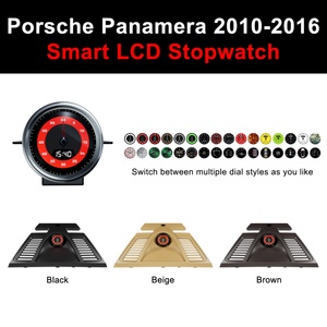 Navihua 2.1 Inch Multifunctional LCD Digital Display Stopwatch <b>for</b> Porsche Panamera 2010-2016 Interior Dashboard Central Clock - Product Image 5