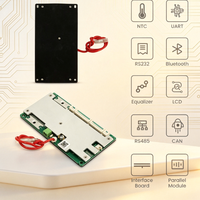 BMS Pintar 72V dengan 24S 76.8V 60A Komunikasi Bluetooth RS485 untuk Manajemen Baterai Cuaca Dingin