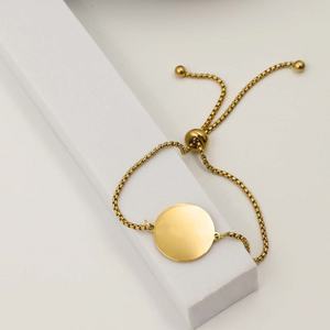 Joyería Personalizada Pulseras con Nombre de Identificación Acero Inoxidable Barra Redonda Grabado Láser Pulseras en Blanco para Grabar - Product Image 4