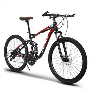 Bicicleta de Montaña de Suspensión Trasera, Frenos de Disco Dobles, Todoterreno, 21 Velocidades, Cuadro de Acero de Alto Carbono, Velocidad Variable - Product Image 4