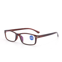 159 1 Pièce Monture Carrée en PC Anti-Lumière Bleue Presbytie Unisexe Hommes Femmes Lunettes Correctives de Lecture