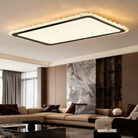Plafonnier LED carré encastré réglable de style crème en acrylique sur base en fer de haute qualité pour salon, chambre à coucher, bureau