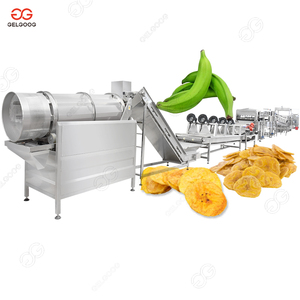 Línea de Procesamiento Continuo a Pequeña Escala para Rebanadas de Plátano, Máquina de Producción de Chips de Plátano para Envasado y Elaboración de Plátanos Fritos - Product Image 1