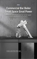 Distributeur d'eau chaude multifonctionnel en acier inoxydable de qualité commerciale, système de chauffage instantané, robinet écologique