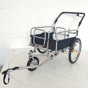 <span class=keywords><strong>Porte</strong></span>-bagages pratique multifonctionnel <span class=keywords><strong>à</strong></span> trois roues, cadre en acier, remorque <span class=keywords><strong>à</strong></span> vélo, plate-forme métallique pliante, <span class=keywords><strong>porte</strong></span>-bagages en plastique - Product Image 1