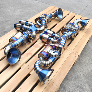 Tuyaux et embouts d'échappement en titane pour Porsche 911 992 - Product Image 3