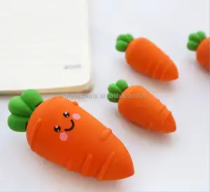 学生のためのホット3D野菜シリーズミニニンジン型消しゴム