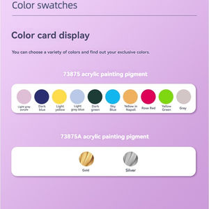 Deli 73875 300ml Colores acrílicos <span class=keywords><strong>pintura</strong></span> de pared <span class=keywords><strong>zapatos</strong></span> de pigmento pintados a mano Diy Graffiti <span class=keywords><strong>pintura</strong></span> acrílica 48 barriles por juego de cartón - Product Image 6