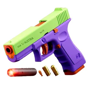 सीमा पार मूली बंदूक नरम गोलियां खिलौना बंदूक लेजर आग दोहरी मोड माता-पिता-बच्चे की लड़ाई
