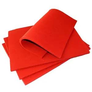 Red soft high temperature resistance silicone sponge foam sheet for ironing table and press heater machine