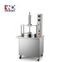 Machine à pain arabe entièrement automatique hydraulique en acier inoxydable 304, machine industrielle à pita et à shawarma, machine à pizza électrique