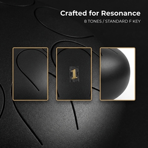 Tambour à langue en acier de haute qualité, 8 pouces, 8 notes, instrument de musique Handpan, percussion pour débutant, enfant - Product Image 3