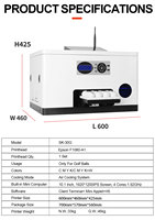 Nuevo cabezal de impresión automático F1080-A1 de 2400 DPI para impresora UV de inyección de tinta A3/A4, máquina plana multicolor para pelotas de golf de 60 cm