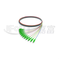 LC Duplex 12-Core 0.9mm Monomode SM MM Fibre Optique Pigtail FTTH FTTX Câble de Communication PVC LSZH 850-1550nm
