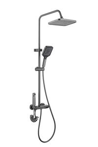 Heetverkopende 4-functies thermostaatkraanset, gunmetal chroom, regendouchekop met zachte jetspray voor hotels en badkamers - Product Image 6