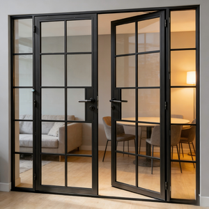 <span class=keywords><strong>Porte</strong></span>-fenêtre à battant en verre isolant de style français Hotian Balcony, décorative et élégante, avec <span class=keywords><strong>grille</strong></span> en acier inoxydable - Product Image 3