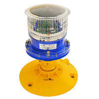 Luftfahrt-Hindernislicht Navigationsleuchte Solarbetriebene Hochhaus-Blinkleuchte Rote LED IP67 360° Strahlwinkel 200lm 100.000 Stunden