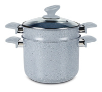 Ensemble de marmites à couscous en aluminium à vapeur en marbre à induction de nouilles antiadhésives