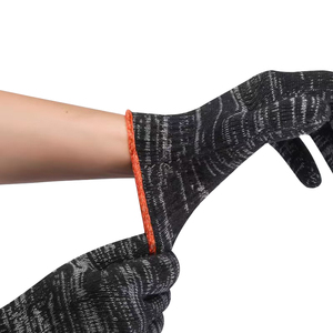 면사 검은 원사 먼지 방지 두꺼운 노동 보호 장갑 통기성 미끄럼 방지 내마모성 건설 장갑 - Product Image 4