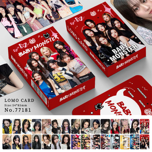 BABYMONSTER 30PCS/set Box Card 2nd Mini Album WE GO up Single PSYCHO AHYEON ASA RUKA RORA CHIQUITA RAMI PHARITA HD Selfie <span class=keywords><strong>Photo</strong></span> - Product Image 2