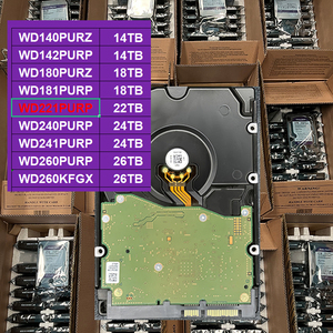 WD221PURP 22TB 3.5Inch SATA 6Gb/s 7200RPM 512MB Cache  Pemantauan perusahaan dengan Teknologi AllFrame AI HDD 64 Kamera HD - Product Image 1