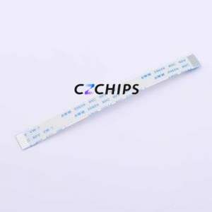 HX FFC-1.0-8P-100mm FFC Cable (Flexible Flat Cable) P=1mm Connector 8P 1mm 0.3mm Non-Inverting - Product Image 1