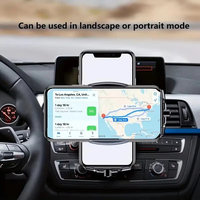 Chargeur sans fil de haute qualité d'usine support de téléphone de voiture automatique support de charge sans fil de voiture rapide 15W pour iPhone 15 14 Samsung Xiaomi