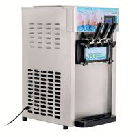 Vevor Chine UE Entrepôt Commercial Trois Saveur Commerciale Machine à Crème Glacée Congelée 110V