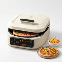 ANWELL Four à pizza électrique multifonctionnel antiadhésif de 12 pouces pour pizzas, calzones, crêpes et omelettes