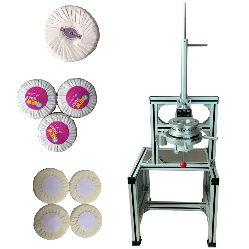 Небольшая круглая машина для упаковки мыла Полуавтоматическая упаковочная машина для мыла