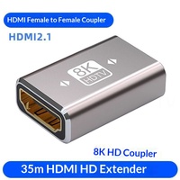 Câble adaptateur HDMI 8K HD, convertisseur femelle-femelle pour moniteur d'ordinateur, projecteur