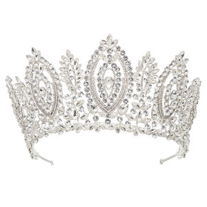 Diadème de luxe en cristal AB diadème couronne baroque bijoux de <span class=keywords><strong>cheveux</strong></span> de <span class=keywords><strong>mariage</strong></span> pour princesse pour anniversaire HP0196 - Product Image 1