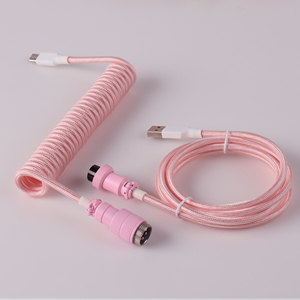 <span class=keywords><strong>Cavo</strong></span> USB C a Spirale per <span class=keywords><strong>Tastiera</strong></span>, <span class=keywords><strong>Cavo</strong></span> USB Tipo C Personalizzato con Connettore Aviator GX16, <span class=keywords><strong>Cavo</strong></span> USB Tipo C a Doppia Guaina per <span class=keywords><strong>Tastiera</strong></span> Meccanica - Product Image 3