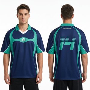 Maglia da Calcio <span class=keywords><strong>Vintage</strong></span> Anni '90 Personalizzata, Vestibilità Ampia, Stile Streetwear, Verde Neon con Curve Geometriche e Colletto a Polo - Product Image 1