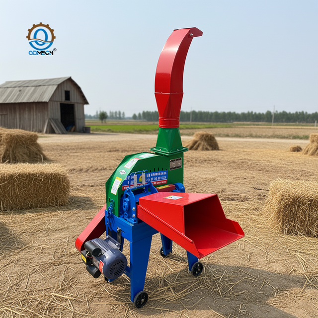 HN QDMECH Energy Saving Low Noise Adjustable Cutting Length Electric Grass Chaff Cutting Machine Chaff Cutter