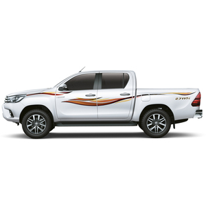 Autocollants de décoration de carrosserie autocollant latéral de voiture pour pick-up <span class=keywords><strong>hilux</strong></span> 2020 toyota <span class=keywords><strong>hilux</strong></span> 4D double cabine rayure lignes de voiture vinyle - Product Image 2