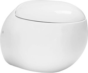 Inodoro de cerámica con forma de huevo <span class=keywords><strong>para</strong></span> colgar en la pared, aseo moderno, <span class=keywords><strong>para</strong></span> sala de estar, Chino - Product Image 2