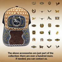 Gorra Snapback Unisex Personalizada con Logo Metálico 3D de Herradura, Impresión Serigráfica en Lona, Jersey, Mezclilla, Malla, Estilo Western Étnico y a la Moda