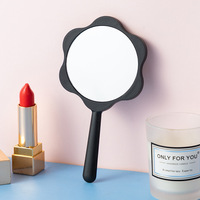 Mini miroir cosmétique portable en forme de fleur miroir de poche de maquillage simple face personnalisé cadeau promotionnel pour les amoureux de la beauté