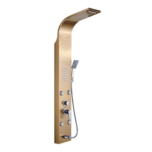 <span class=keywords><strong>Columna</strong></span> <span class=keywords><strong>de</strong></span> Panel <span class=keywords><strong>de</strong></span> <span class=keywords><strong>ducha</strong></span> <span class=keywords><strong>de</strong></span> níquel cepillado, <span class=keywords><strong>columna</strong></span> multifuncional <span class=keywords><strong>de</strong></span> acero inoxidable 304, cascada, Spa, chorros, gran oferta - Product Image 2