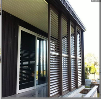 Volets en aluminium à lame en Z pour l'isolation thermique des murs extérieurs des hôtels, la circulation de l'air, l'architecture écologique
