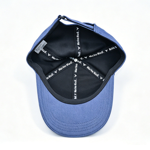 <b>Navy</b> Blue Leaf Logo Unisex <b>Baseball</b> Dad Hat 6-Panel Polyester/Cotton Blend Adjustable Casual Outdoor <b>Cap</b> - Product Image 3