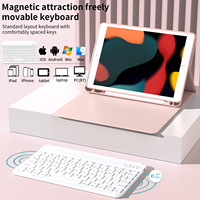 Kenke casing magnetik Keyboard desain baru IPad 10.2 inci dengan Slot pensil menerima ODM/OEM penutup Tablet bergaya untuk IPad ke-7 8th 9