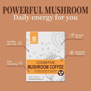 GANOHERB Cognitivo Hongo <span class=keywords><strong>Café</strong></span> OEM Orgánico Hongo <span class=keywords><strong>Café</strong></span> Mezcla Ganoderma Lucidum Reishi Hongo <span class=keywords><strong>Café</strong></span> Instantáneo - Product Image 4