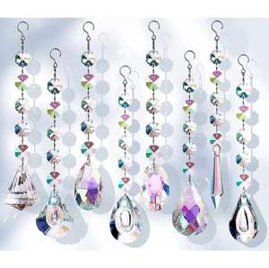 <strong>Octagonal</strong> Bead Crystal Ball Lighting Pendant Sun Catcher <strong>Prism</strong> Ball rainbow Maker Garden Decoration Crystal Craft - Product Image 6