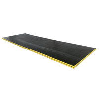 Panneau de conduit en fibre de verre noir UET UL723, isolation en fibre de verre avec système de revêtement renforcé, tissu noir