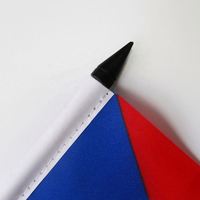 Drapeau de table personnalisé imprimé en gros 10x15cm Porto Rico avec support en plastique pour décoration de bureau et de conférence