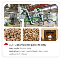 RICHI Heavy Duty Indonesië Biomassa Lege Fruitbundels Pellet Productielijn Houtpellets Machine Set voor Mesin Pelet Kayu