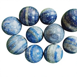 Polished Lepis Lazuli <b>Crystal</b> Sphere <b>Balls</b> Figurine Collection for Christmas Love Theme Craft Decor From Gujarat Crystalsbydua - Product Image 1